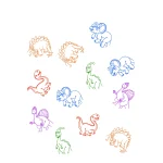 Stamps Packed In Header Bag Dinosaurs A - Image 3