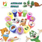 Round self-inking Stamp 60 pcs Animals - Imagen 2