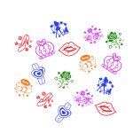 Round self-inking Stamp 24 pcs Princess — изображение 4