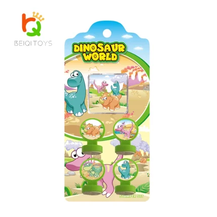 dinosaur stamps bulk 32 pack blister, retail display box for supermarkets, B2B toy wholesale lot
