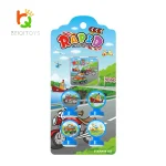 32 pack vehicle rubber stamps blister pack, bulk toy stock for supermarket display, customizable blister pack packaging