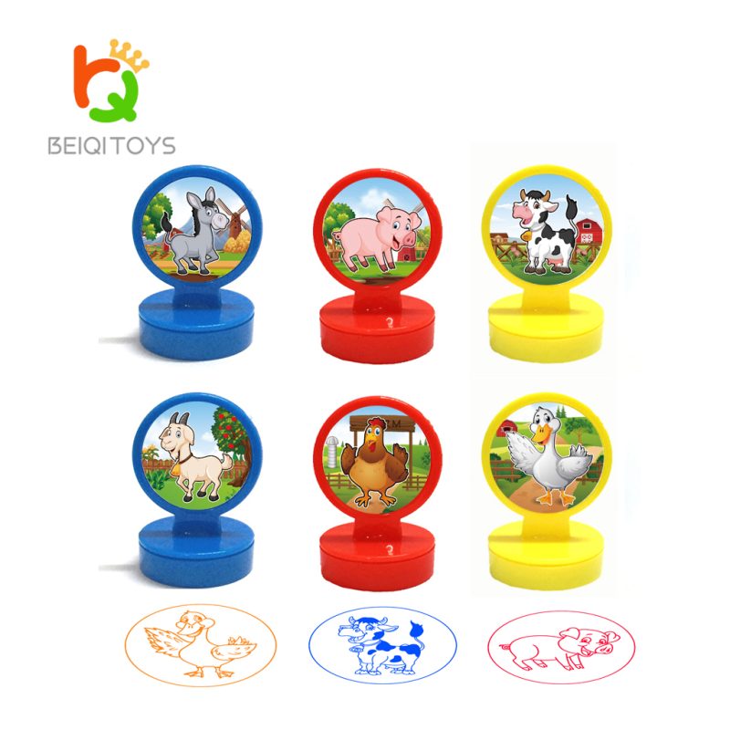 farm animal stamps for toddlers, washable chicken stamp preschool