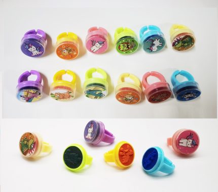 custom hero ring stamp for boys bulk, personalized finger stamp promotional gift, ring toy for kids meal giveaway