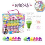 Round self-inking Stamp 24 pcs Unicorn