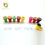 Round self-inking Stamp 60 pcs Letters and Numbers - Image 3