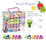Round self-inking Stamp 24 pcs Fruits