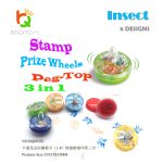 Bulk Peg-Top self-inking stamp 6 pcs Insects