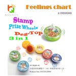 Peg-Top self-inking stamp Header bag 6 pcs Feelings chart - 图片 3