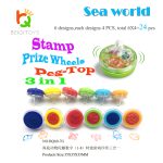 Peg-Top self-inking stamp 24 pcs Sea World - Image 3