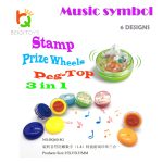 Peg-Top self-inking stamp Header bag 6 pcs Music Symbol - Image 3