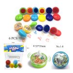 Peg-Top self-inking stamp Header bag 6 pcs Dinosaurs