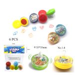 Peg-Top self-inking stamp Header bag 6 pcs Safari