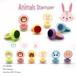 Bulk Mini Round Handle Self-inking Stamps Animals