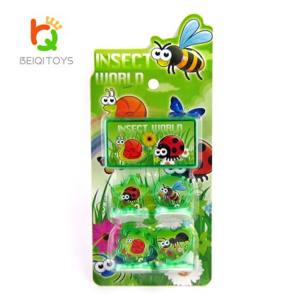 BQ-480B garden insect rubber stamp kit 24 pieces display box